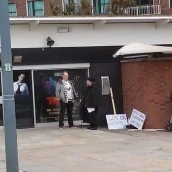 Caught On Camera: Fifth, Sixth And Seventh Doctors Protesting Lack Of Classic Who In 50th Anniversary?