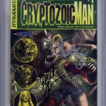 Cryptozoic Man #1, Signed By The Comic Book Men With A 9.9 CGC Grade Sells For Four Figures