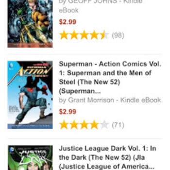 Holding The Line At $2.99 On Justice League, Action, Wonder Woman, Green Lantern, Aquaman, Justice League Dark, Shazam And Green Arrow Vol 1 On Kindle