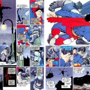 Frank Cho Recreates The Batman/Superman Fight Scene From The Dark Knight Returns