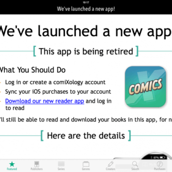 ComiXology To Stop In App Purchases On iOS And Google Play Purchases On Android. But You Do Get A $5 Voucher.