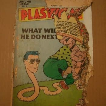 How Much For A Rat Chewed Plastic Man #9 From 1948?