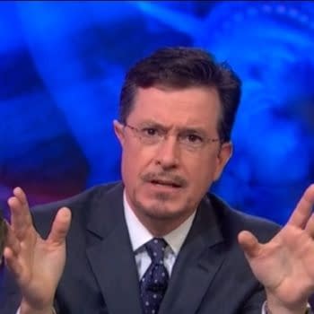 Stephen Colbert Grows Moustache And Beard In Capitalist Solidarity With Tony Stark