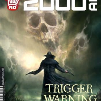 Preview This Week's 2000AD &#8211; Judge Dredd, Stickleback, Greysuit, The Grievous Journey Of Ichabod Azrael, Kingdom: Aux Drift