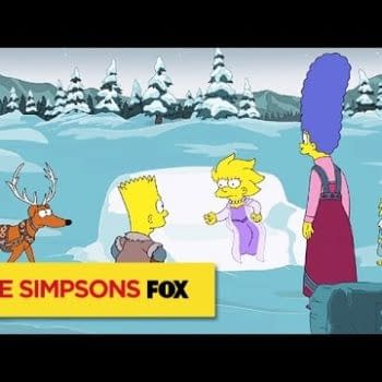 Holiday Themed Simpsons Open Credits Get Frozen
