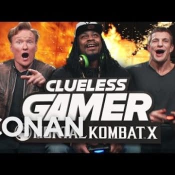 Conan, Marshawn Lynch and Rob Gronkowski Sit Down To Play Mortal Kombat X