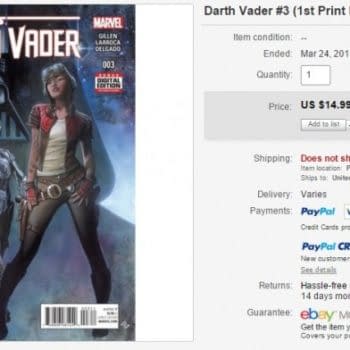 Darth Vader #3 Sells For $15, And $90 For The 1:25 Variant