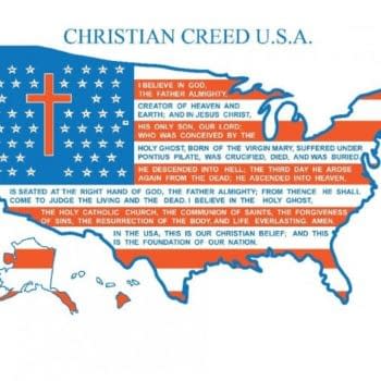 Trademarking The Christian Creed On A USA Map For Comics