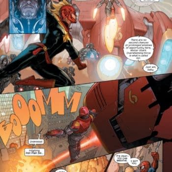Two Lettered Pages From Secret Wars #1&#8230; As The Guardians Of The Galaxy Arrive