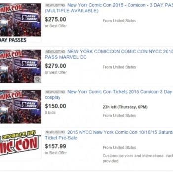 Tickets Already Being Resold For NYCC On eBay And StubHub