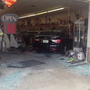 What Happens When A Car Drives Into A Comic Shop
