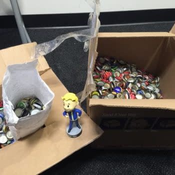 Fan Secured His Copy Of Fallout 4 With A Ton Of Bottle Caps