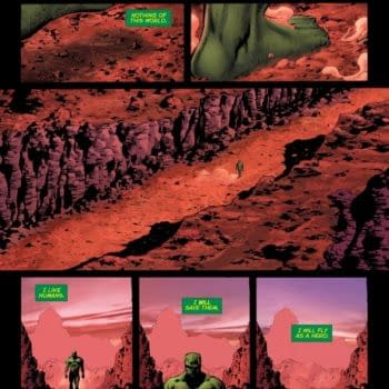 Today, The Martian Manhunter Does His Best Doctor Manhattan Impression