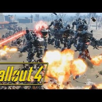 Check Out This Insane Fallout 4 Fight Between 10 Liberty Primes And 1000 Deathclaws