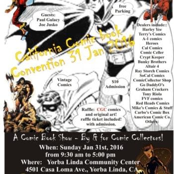 A Vintage Comic Con In Orange County At The End Of The Month