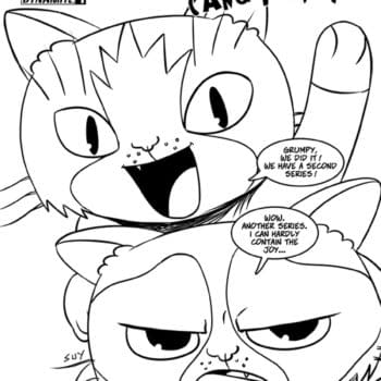 Dynamite Reveals Grumpy Cat Coloring Book Cover