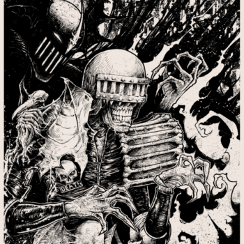 Godmachine's 2000 AD Dark Judges Diptych, And Nemesis The Warlock, Available As Prints From Vice Press