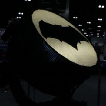 The Bat Signal Made Out Of Lego And More From DC Comics At Wondercon