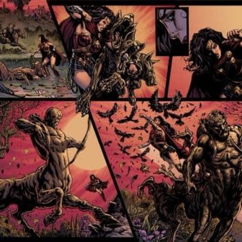 Four Pages From Wonder Woman: Rebirth By Liam Sharp, Laura Martin And Greg Rucka&#8230;