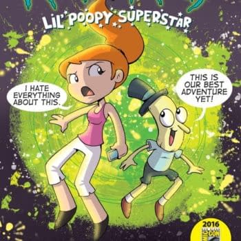 Katie Cook's Exclusive SDCC Cover For Rick and Morty: Lil' Poopy Superstar #1