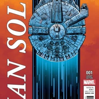 First Look: Scott Koblish's Star Wars: Han Solo #1 Millenium Falcon Variant
