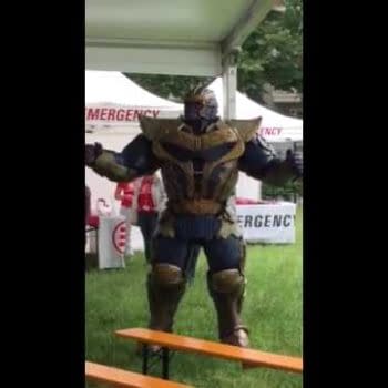 Dancing Thanos At Verona Comic Con, Italy