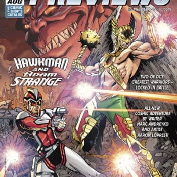 Hawkman, Adam Strange And Moonshine On Next Week's Previews Covers