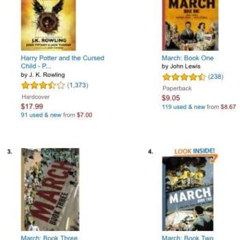 Congressman John Lewis' March Takes Three Of The Top Four Best-Selling Books On Amazon. You Can Guess What The Other One Is.