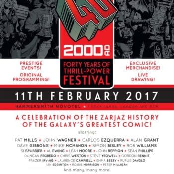 40th Anniversary 2000AD Comic Con, For London, In February 2017