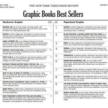 Raina Telgemeier's Ghosts Gives Her Five Books In The New York Times Best Sellers Top Ten