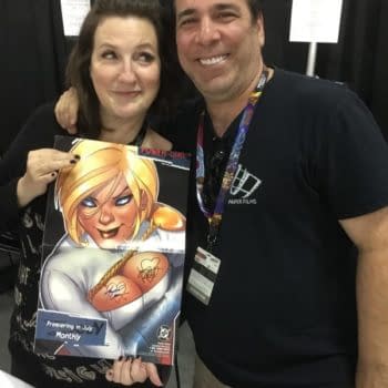Amanda Conner And Jimmy Palmiotti Know Where To Sign Their Power Girl Posters