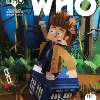 Doctor Who Comics Solicits For February 2017 Featuring Ryan Hall's Papercraft Connecting Covers On