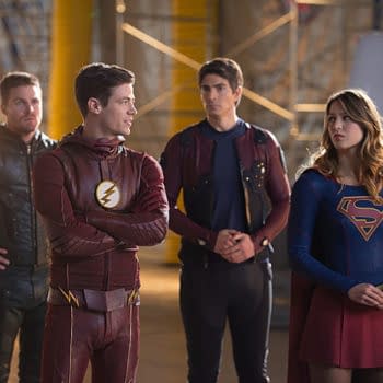 Legends Of Tomorrow Photos From 4-Show Crossover Gives Us That Heroic Group Shot &#8211; Spoilers