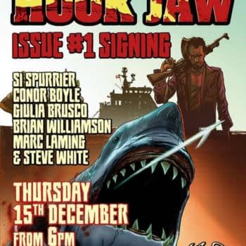 The Comic May Be Late&#8230; But Thursday's Hookjaw Signing at Orbital Comics Is Still On!