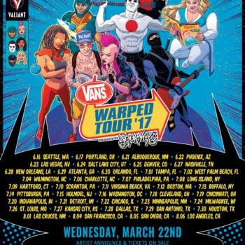 Valiant Announces Vans Warped Tour Appearances For LA, NY, San Diego And More