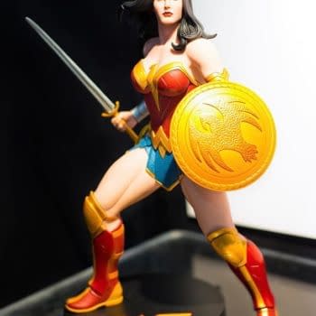 The Statue Based On Frank Cho's Wonder Woman Covers