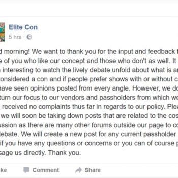 The Con That Banned Cosplay Now Bans Discussion About Cosplay