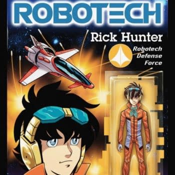 Rick Hunter And Lynn Minmei Action Figure Variant Covers For Robotech Comic From Titan By Blair Shedd