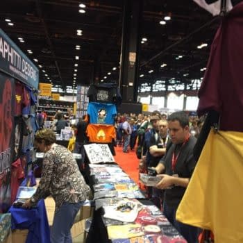 Over 100 People Were In Line For Graphitti's Booth 5 Minutes After C2E2 Opened Its Doors This Morning