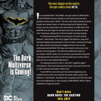 A Black And White Peek At Dark Days: The Casting #1 For Next Month