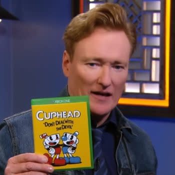 Watch Conan O'Brien And Kate Upton Play 'Cuphead'