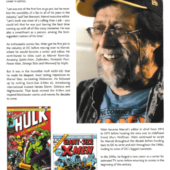 Marvel Comics' Tribute To Len Wein In Today's Comic Books