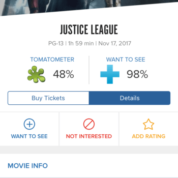 Justice League Rotten Tomatoes