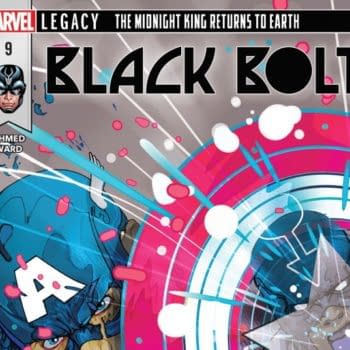 Black Bolt #9 cover by Christian Ward