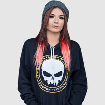 Marvel Comics Vs. Pittsburgh's BLKYLO Black &#038; Yellow Apparel Over Skull Imagery