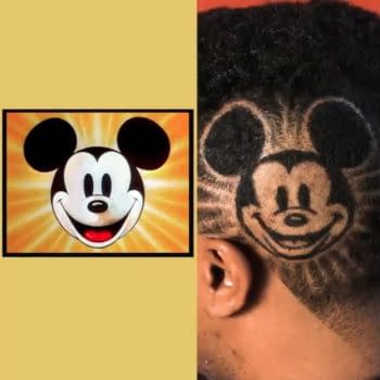 mickey mouse haircut art