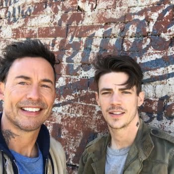 Tom Cavanagh and Grant Gustin