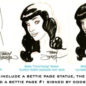 Terry Dodson Adds Original Art to the Bettie Page Statue Kickstarter