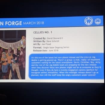 Cellies, a New Comic by David Steward II, Dave Scheidt and Joe Flood From Lion Forge About a Mobile Phone Launch That Goes Very, Very Wrong