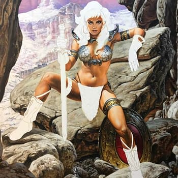 Joe Jusko Shares His Process Art for Exclusive New Red Sonja Trading Card
